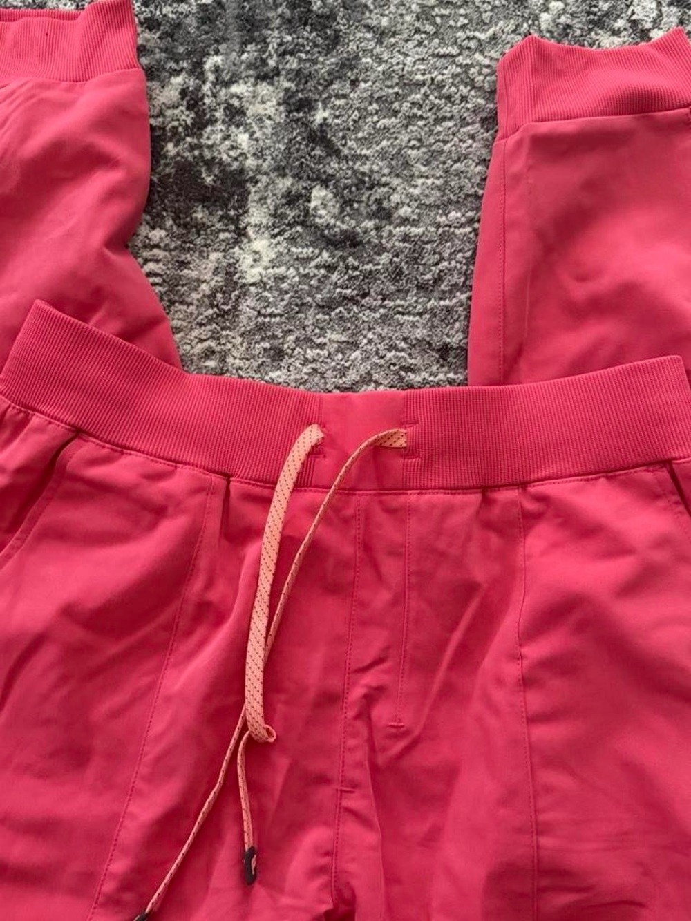 Fabletics Coral Pink Drawstring Track Joggers